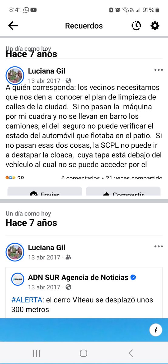 LucianaGill's tweet photo. #TemporalComodoro Hacw 7 años, me recuerda el Facebook https://t.co/AVM5J6dUW0