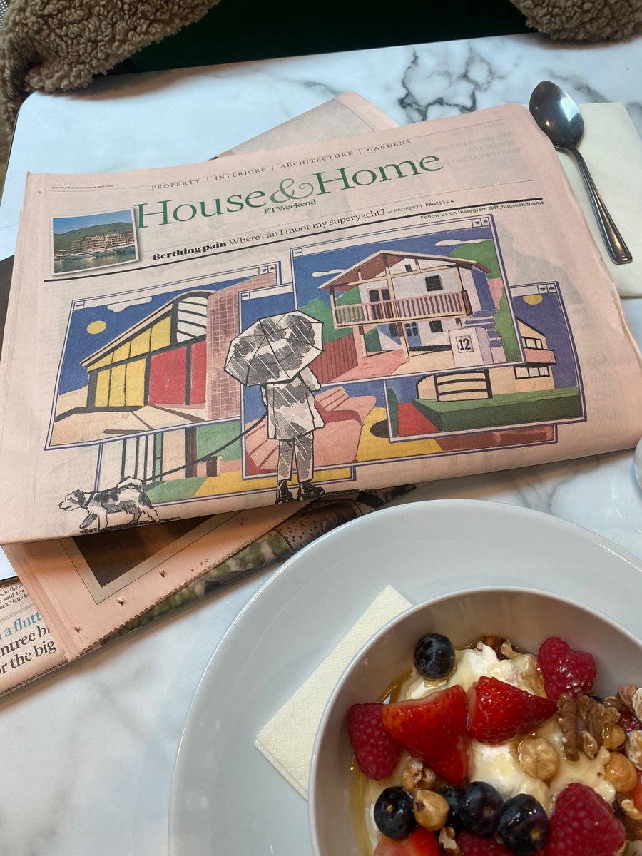 I wrote the cover feature in the House & Home section of this weekend’s Financial Times and it seems to be making people laugh, although my (property) porn addiction is no joke. Treat yourself to a pink paper x