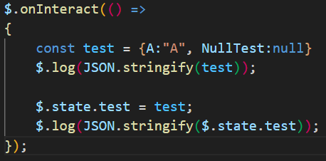 what_wat_'s tweet image. そういえばゲー革で悩まされてた、clusterScriptで、
「$.stateに、値がNullが存在するObjectを入れるとキーごと消える」
って挙動あったけど、結局これは仕様…?
#clusterScript