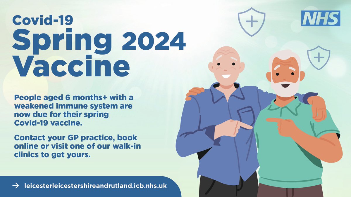 Covid-19 vaccines help to reduce your risk of serious illness if you have an underlying health condition. If you have weakened immune system book your vaccine appointment from 15 April, visit our website for more info and all the vaccination options: bit.ly/LLRVaccinations
