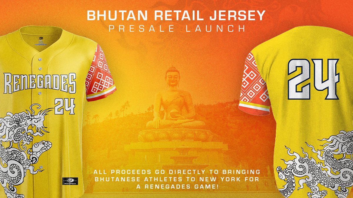 The special Bhutan Renegades Jerseys are still available for purchase! Ships to the United States and all proceeds help Bhutanese kids visit the United States. Get one now! If you live outside the United States and wish to purchase one please DM us renegades.milbstore.com/search?q=bhutan