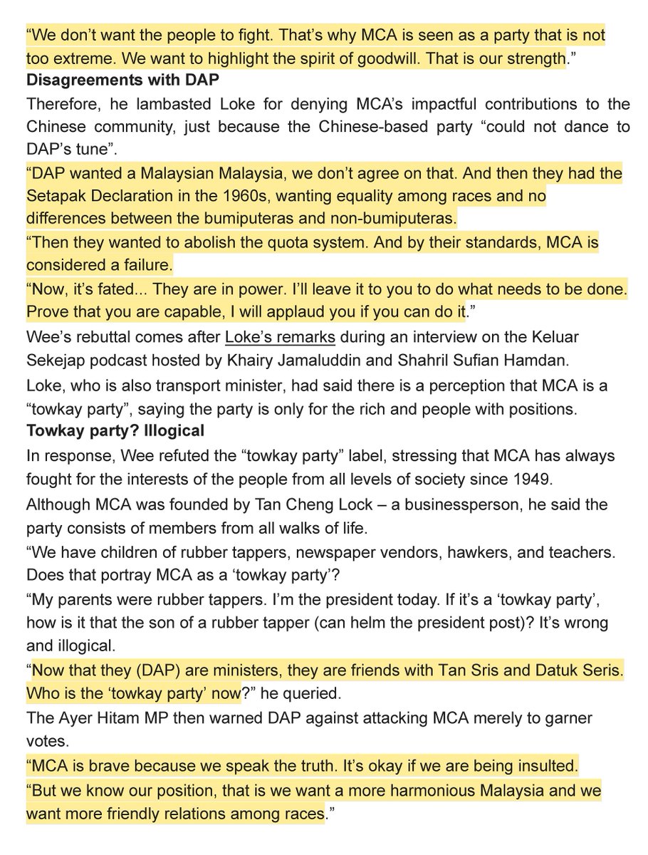 1/2 Who then is correct? Pot calling the kettle black?? The roles have now been reversed. Is the DAP able to bring about political equality that the MCA was unable to? This discussion centers on how much DAP is prepared to give up on its founding principles and fast transforming…