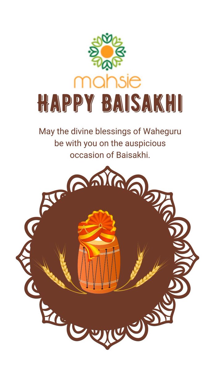 This Baisakhi, let's sow seeds of empowerment and equality. Wishing everyone a harvest of progress, innovation and  prosperity. Happy Baisakhi from Mahsie! 🌾🌺

#BaisakhiFestival #Empowerment