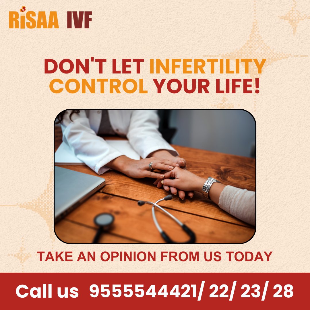 'Struggling with infertility? You're not alone. Take charge of your fertility journey with Risaa IVF. Our caring team is here to guide and support you every step of the way. Reach out today to learn about your options and start your path to parenthood. 🌱💕 #InfertilitySupport