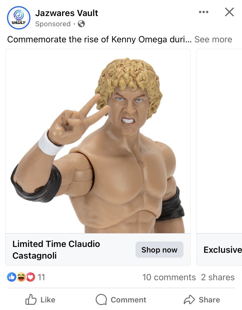 Gotta love those targeted ads 

#kennyomega #claudiocastagnoli  #AEW