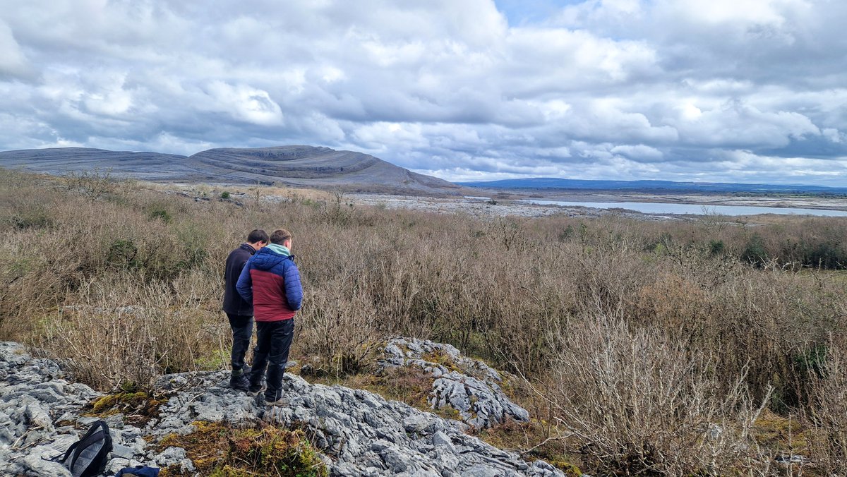 🌱 Fieldwork Finale! 🌍
Our #EnvironmentalScience students from @UniofGalway wrapped up their GY308 course with a hands-on trip to the Burren, Co. Clare! 🇮🇪 They mapped, analyzed, and planned for sustainability. 📊🌿
 #TheBurren #Sustainability