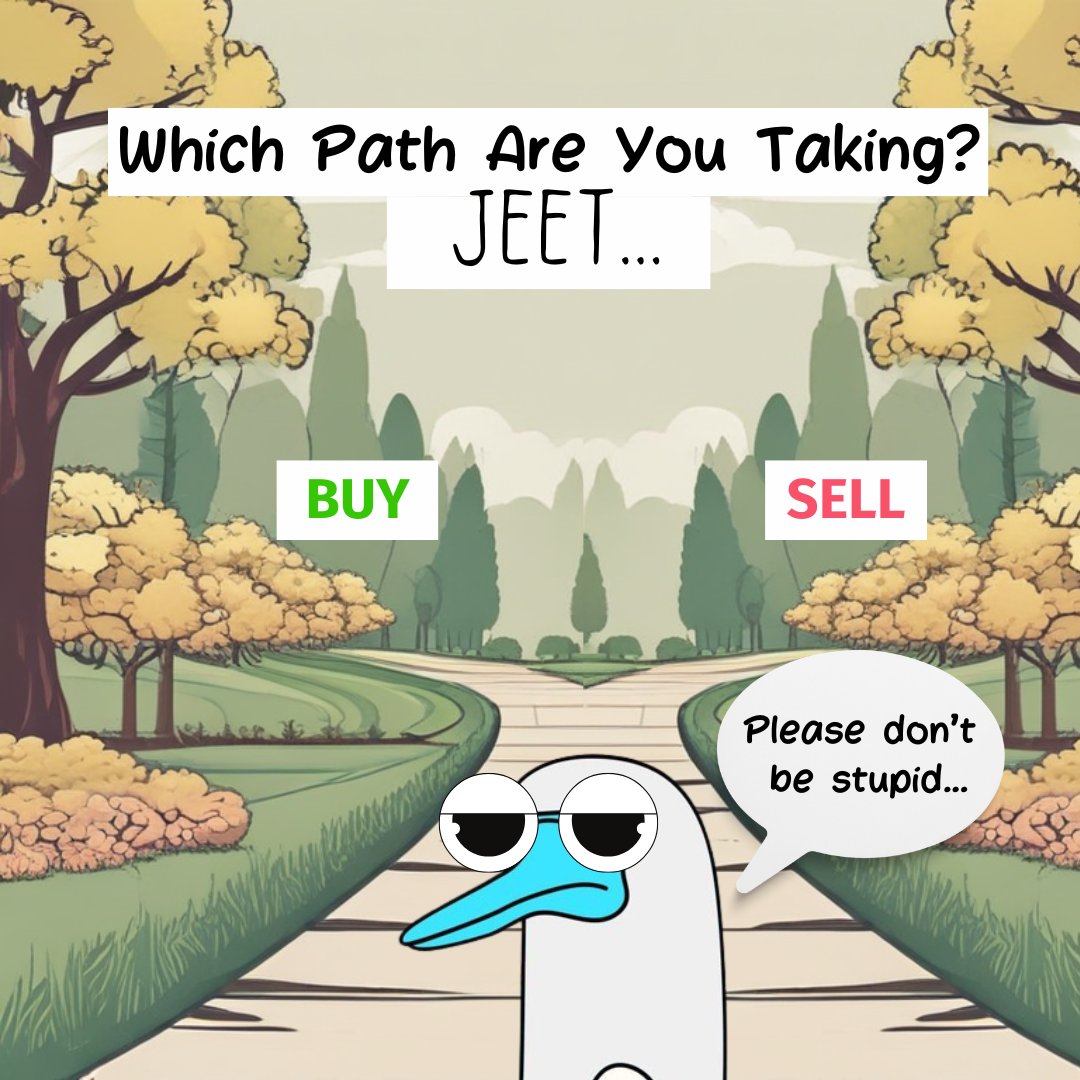 Which Path Do You Choose To Take? 🐦 

$BOOBY Only Wants Diamond Hands 🙌💎
Time To Make Some JEETS Cry...