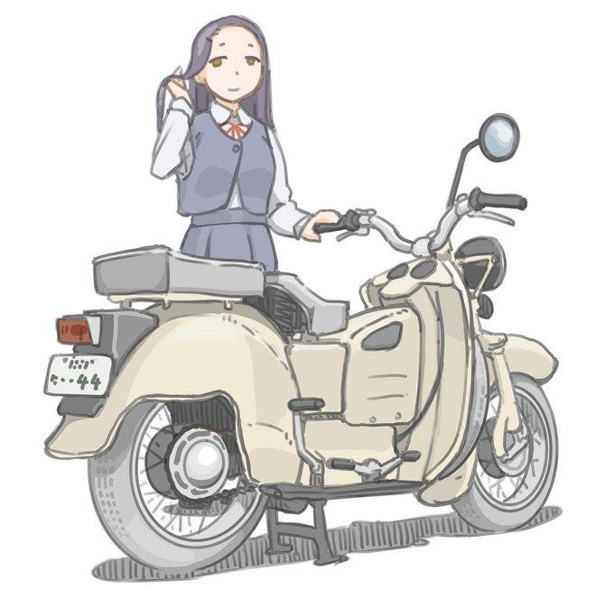 「long hair motorcycle」 illustration images(Latest)