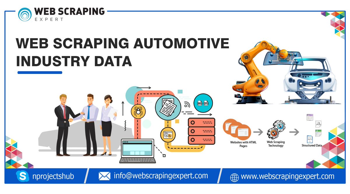 tonnyraval's tweet image. Web Scraping Automotive Industry Data

Email us: info@webscrapingexpert.com

buff.ly/3HfIfrB

Skype: nprojectshub

#webscrapingautomotiveindustrydata #automobiledatascrapingservices #automobiledatascraping #autotraderwebscraper #webscrapingexpert