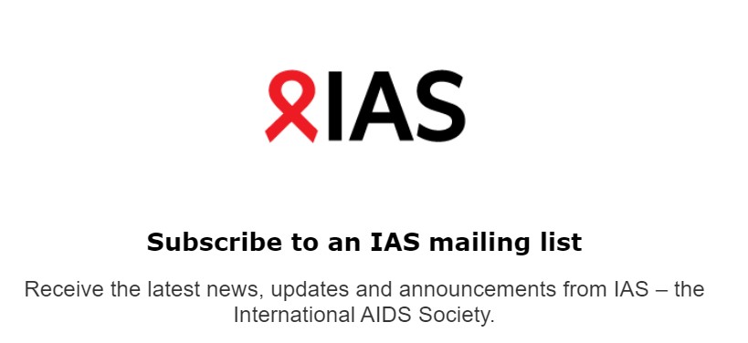 🙋🏿‍♂️ Want to receive the receive the latest #AIDS2024 news, #HIVR4P2024 news, and other updates and announcements from the IAS? 📝 Sign up to join our mailing list! iasociety.org/newsletter-sig…
