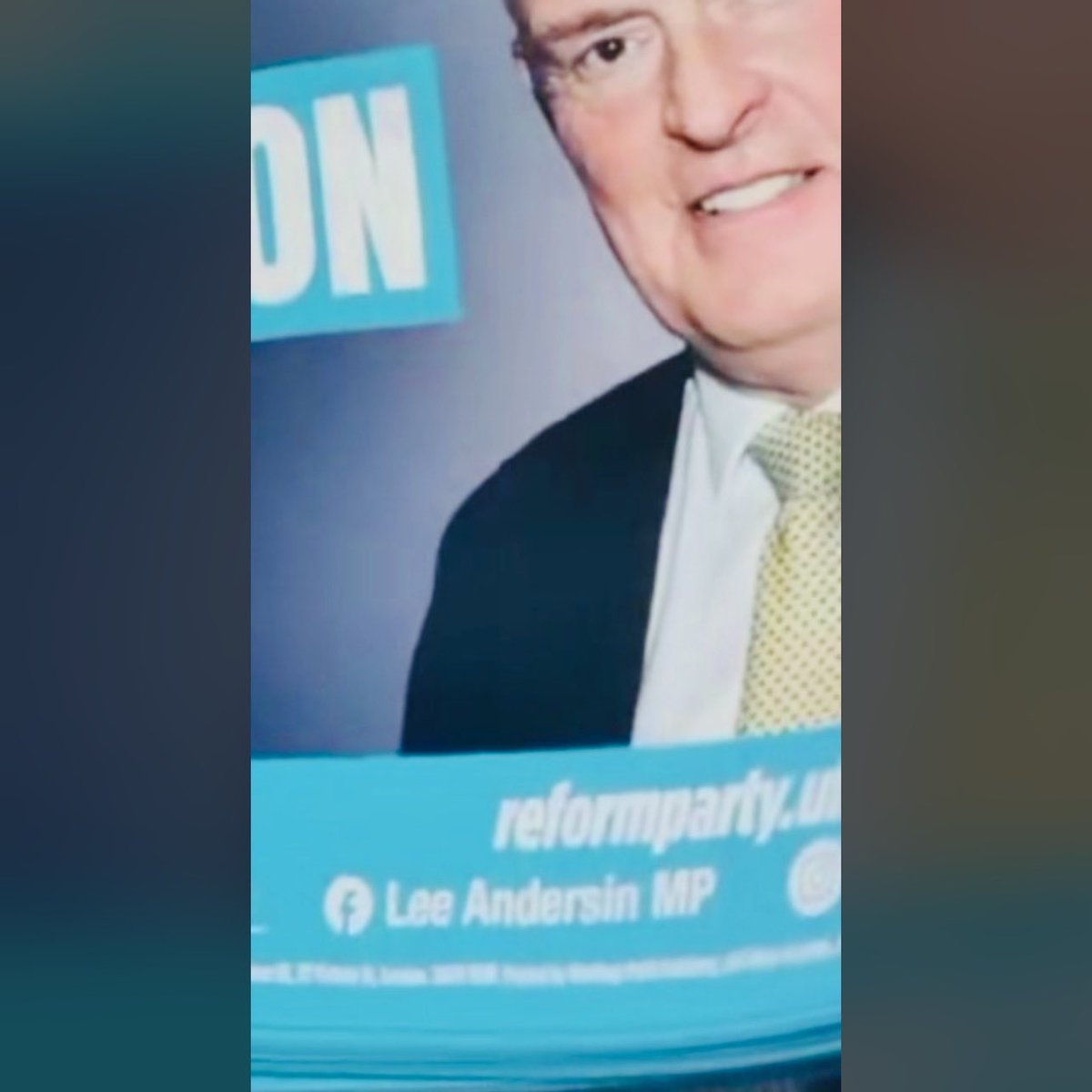 Lee Andersin MP #LeeAnderSIN According to the bad spelling on Lee Anderson's new Reform UK Ltd literature Maybe they're trying to tell us something?