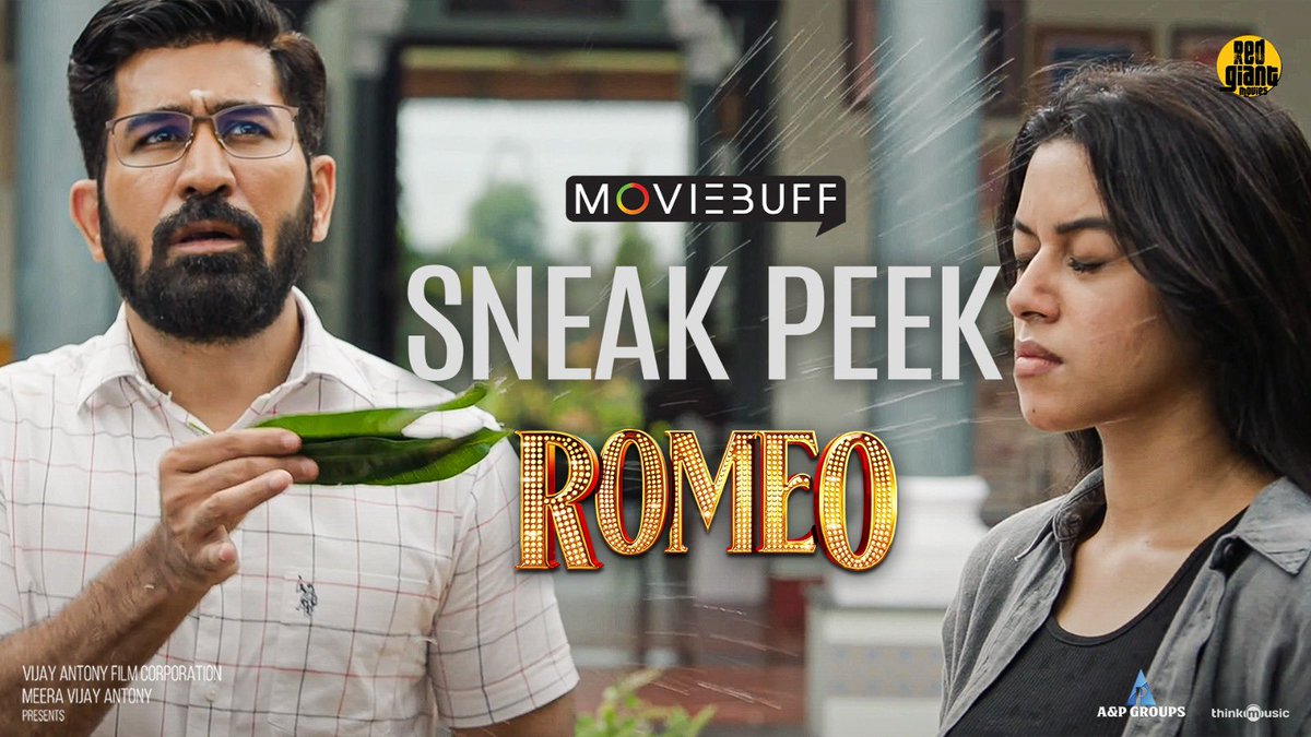 Step into the hearty and hilarious world of #Romeo ❤️ Watch #RomeoSneakPeek now 🔥 youtube.com/watch?v=UvAc1l… #RomeoRunningSuccessfully @vijayantonyfilm @RedGiantMovies_ @aandpgroups @mirnaliniravi @actorvinayak_v @BarathDhanasek5 @kav_pandian @prorekha @thinkmusicindia…