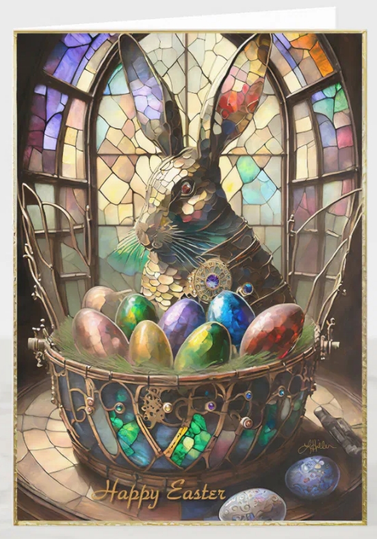 🐰⚔️🐰⚔️🐰 
Easter Bunny Angels and Eggs Cards
bit.ly/LeeHillerEaste…
#Easter #EasterBunny #rabbit #EasterRabbit #Angel #EasterEggs #easterbasket #gifts #giftideas #steampunk #holidays #card #greetingcard  #eastercards #holidaygreetings