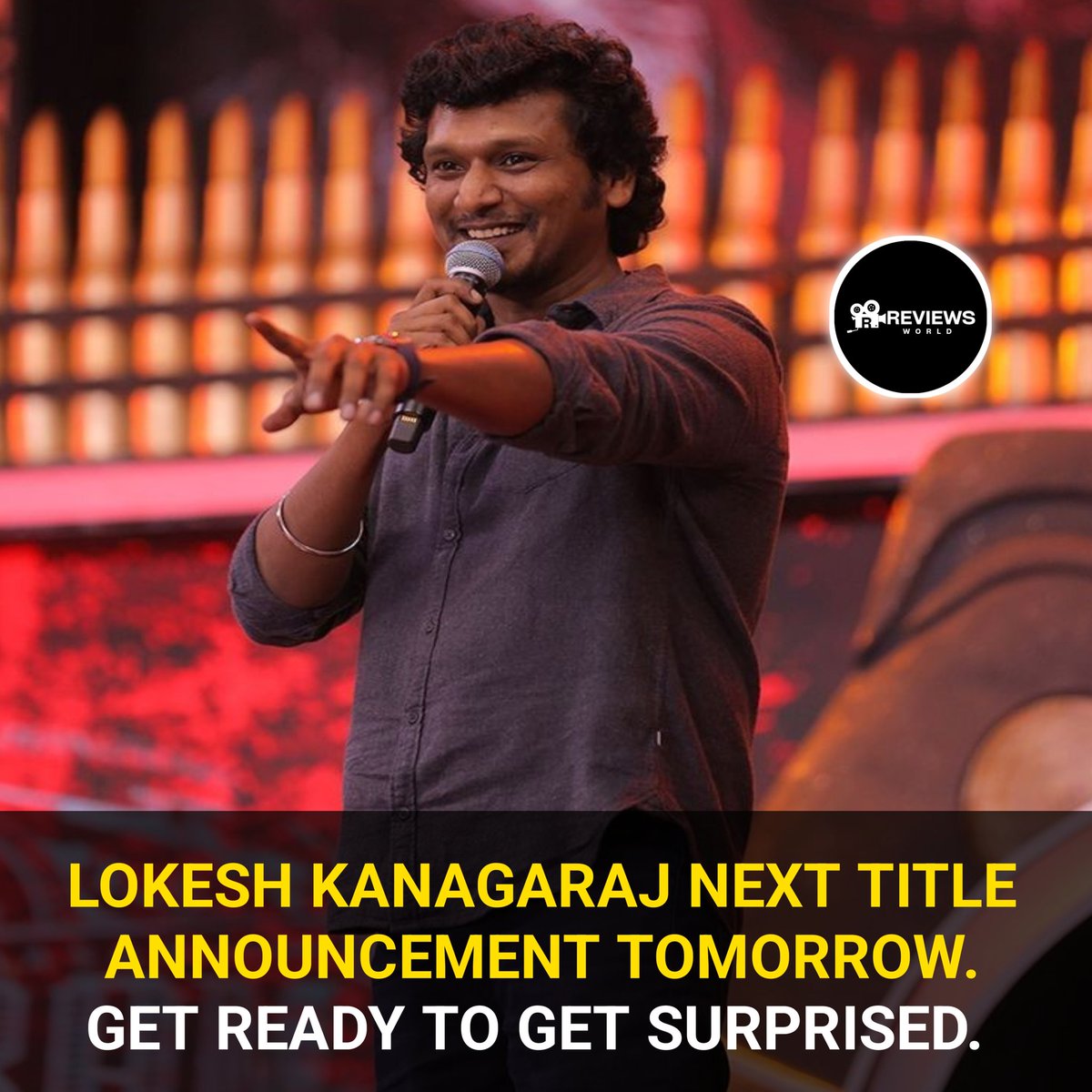 Lokesh Kanagaraj 🔥🥳 

#lokeshkanagaraj #lokeshkanagaraj_film #lokiuniverse #ThalapathyVijay𓃵 #leo #master #Vikram #anirudh #action #Tamil #title #announcement #offical #firstlook #Cinema #Bollywood #TrendingNow #reviewsworld