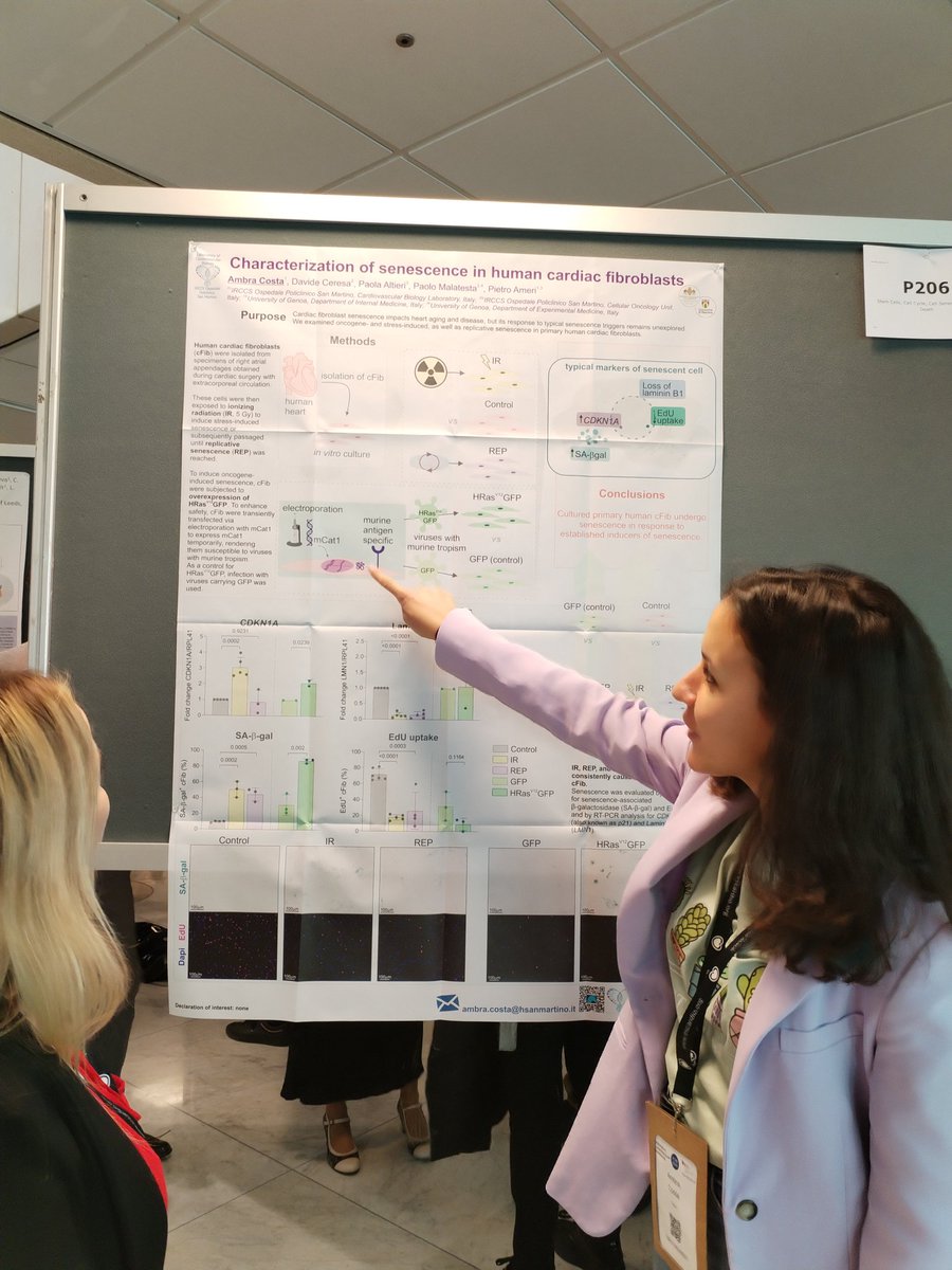 Excited to present my project on senescent cardiac fibroblasts at #FCVB2024! 🫀