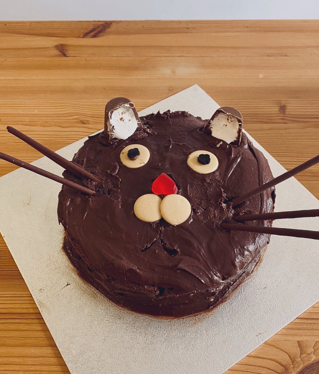 I’ll never win any prizes for my baking skills but my daughter asked for a cat face cake for her 8th birthday and so I created this. It took most of my evening last night, is an utter mess BUT it’s made with love ❤️