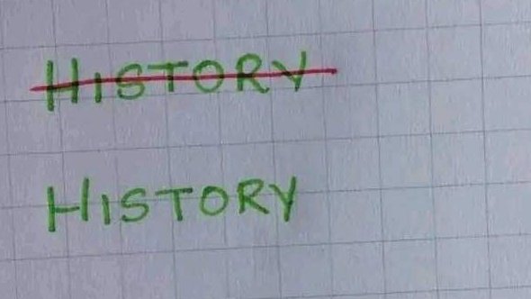 Don't mind me. I'm just rewriting history. #NotSorry