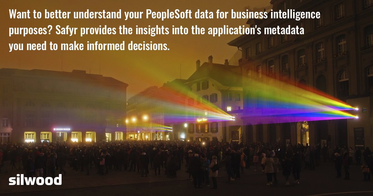 Want to better understand your #PeopleSoft data for business intelligence purposes? Safyr provides the insights into the application's metadata you need to make informed decisions. #BusinessIntelligence ow.ly/kLZT50R8eXM