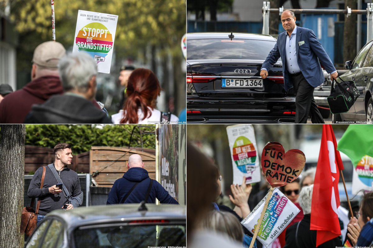 PresseserviceRN's tweet photo. In #Berlin #Reinickendorf kommt zur Zeit die AfD zu ihrem 39. Parteikonvent zusammen. Das rechte Treffen findet in der neuen Bundesgeschäftsstelle statt.
Gegen die Zusammenkunft protestierte am Vormittag das Bündnis Reinickendorf gegen Rechts.#B1304
Fotos: https://t.co/CQCSFB55vg https://t.co/7ZF4bhGM7y