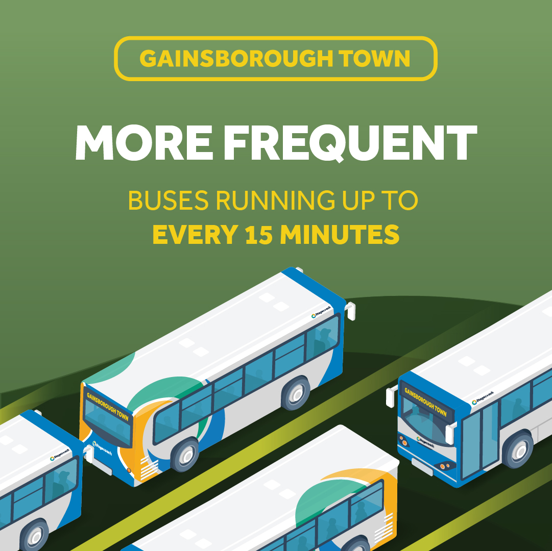 Gainsborough Town has an improved bus service. It's now operating more frequent and for longer! For more information on this service, visit the link below! lincsbus.info/gainsboroughto…