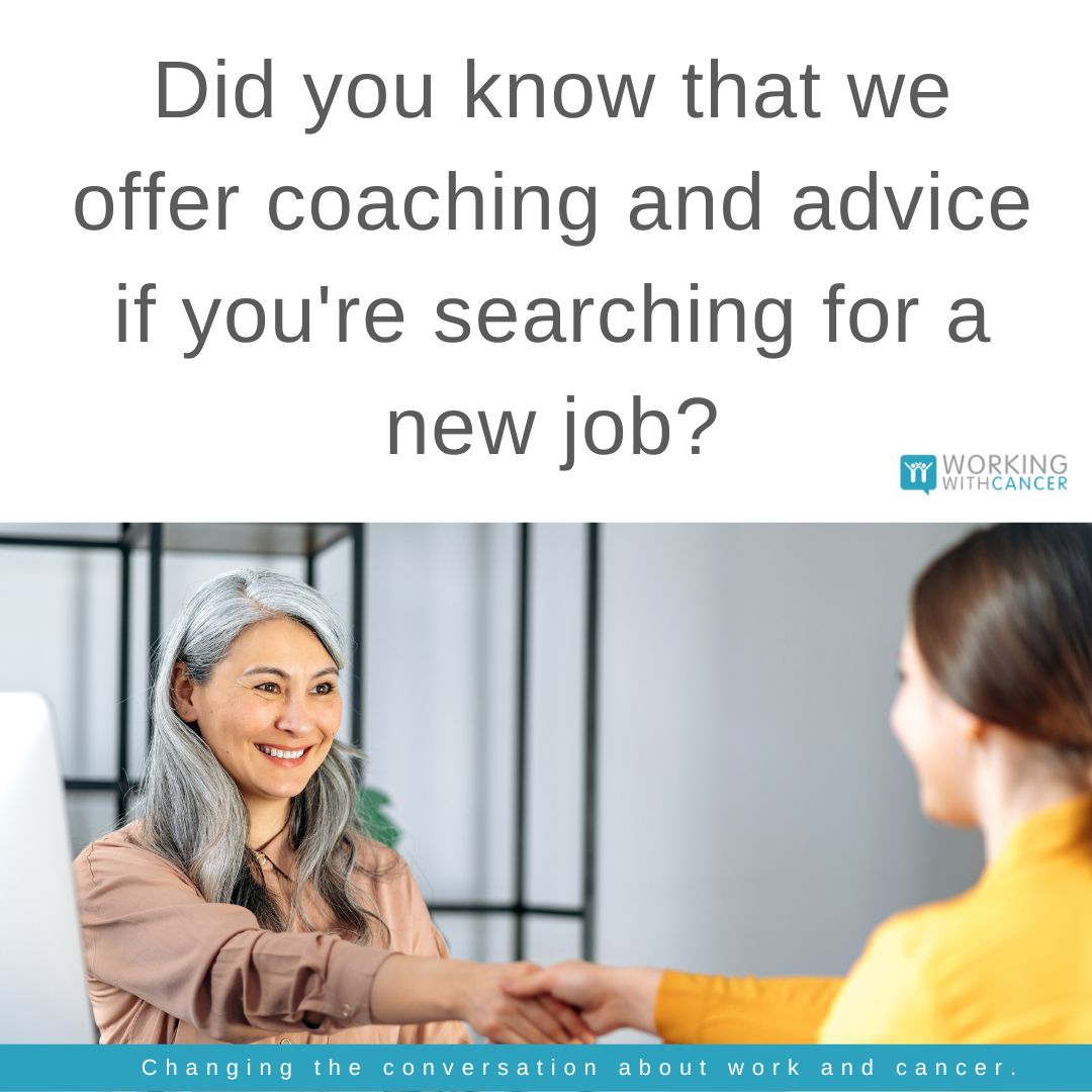 Are you searching for a new job following a cancer diagnosis? We offer coaching support an advice to help you navigate this process. You can find out more about how we can support you here👇 workingwithcancer.co.uk/job-seekers/ #workingwithcancer #jobsearch