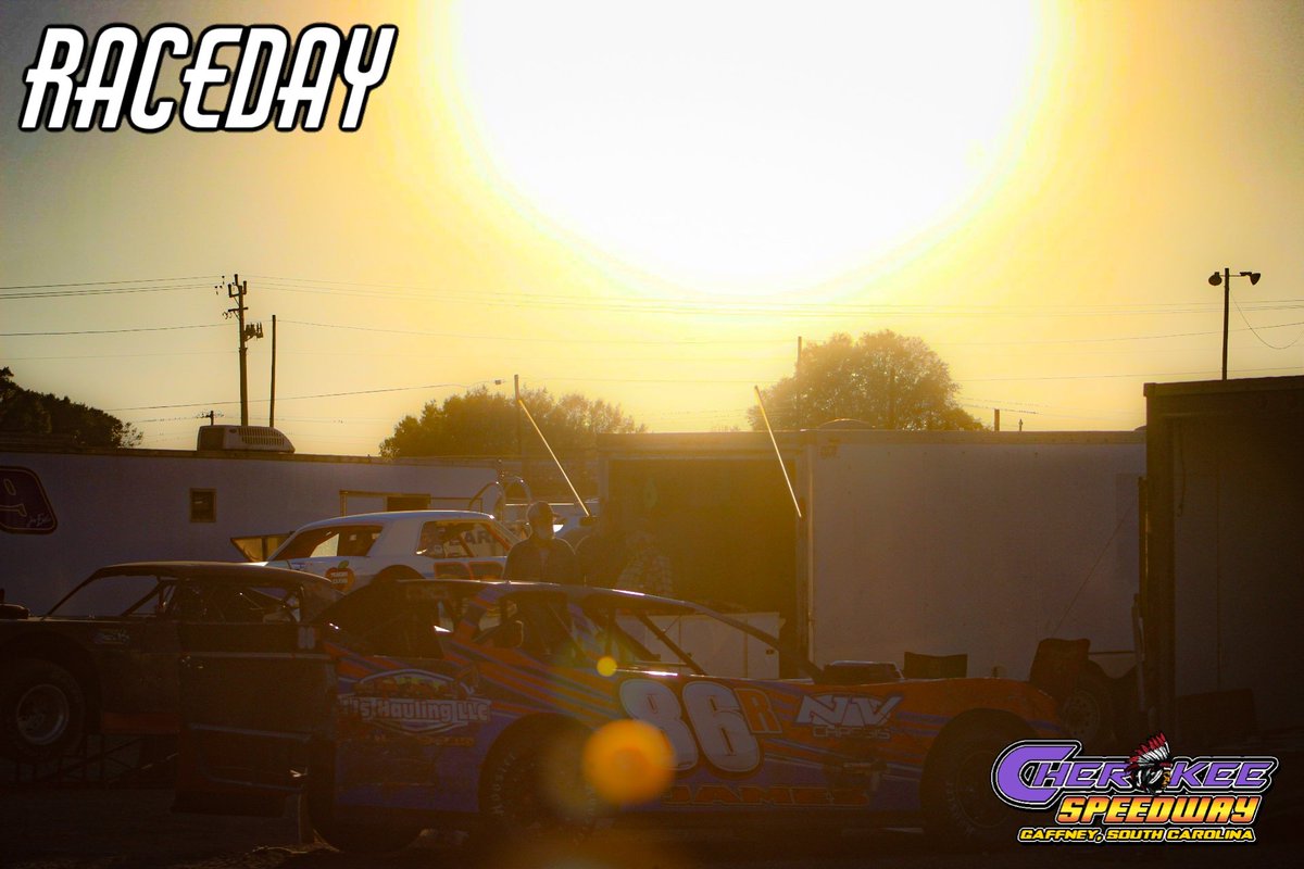 ℝ𝔸ℂ𝔼𝔻𝔸𝕐! 🟢🟢🟢 As the night comes to a close, and the morning sun begins to rise, the sound of engines roar through the valley. It's raceday. Not just raceday, but raceday at Cherokee Speedway. 👊 #CherokeeSpeedway #MamaWarnedYah