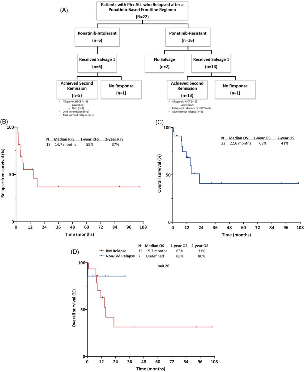 Characteristics and outcomes of patients with relapsed Philadelphia chromosome-positive ALL after failure of a frontline ponatinib-containing therapy |American Journal of Hematology | Blood Research Journal | Wiley Online Library onlinelibrary.wiley.com/doi/full/10.10… #leusm