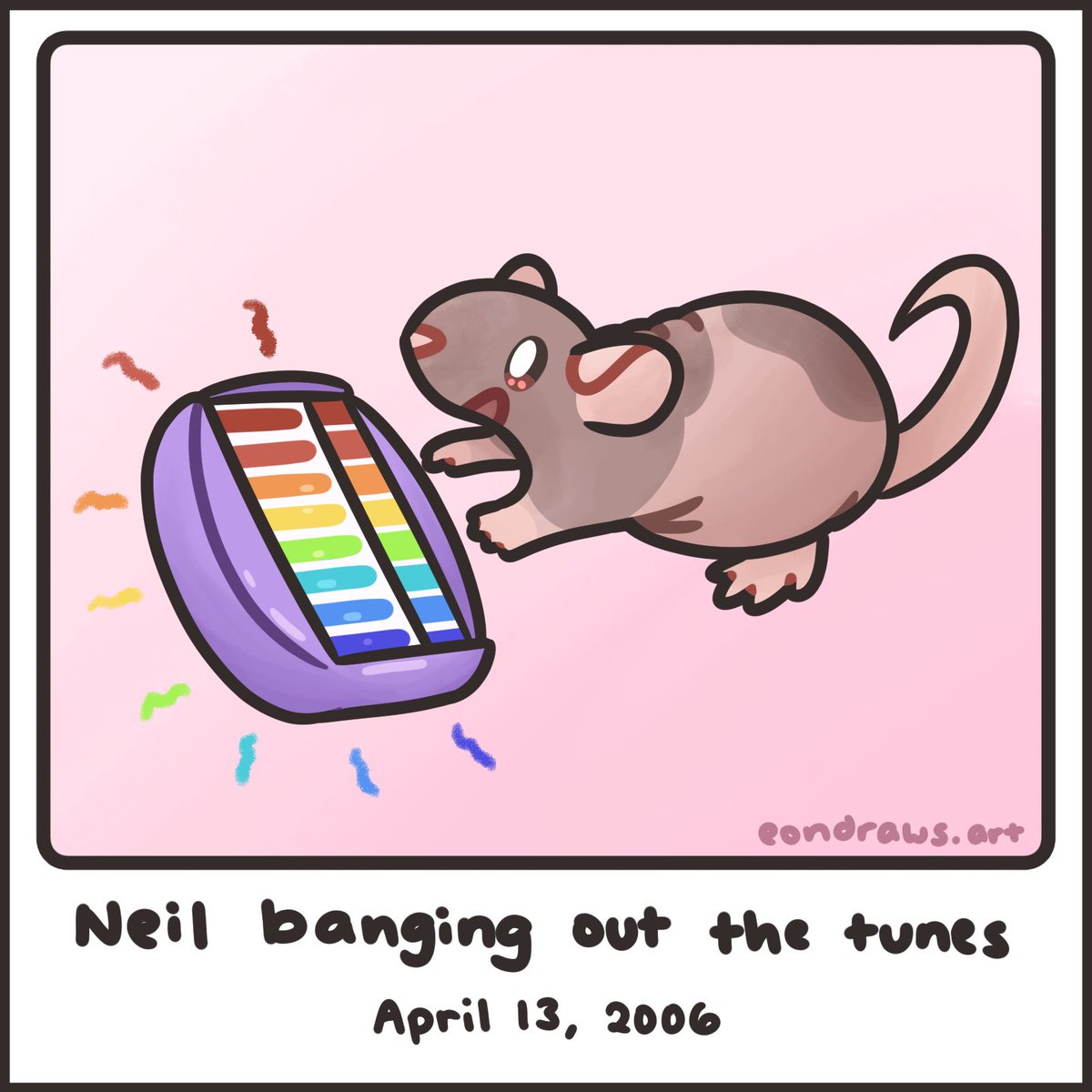 happy anniversary of neil banging out the tunes! :D