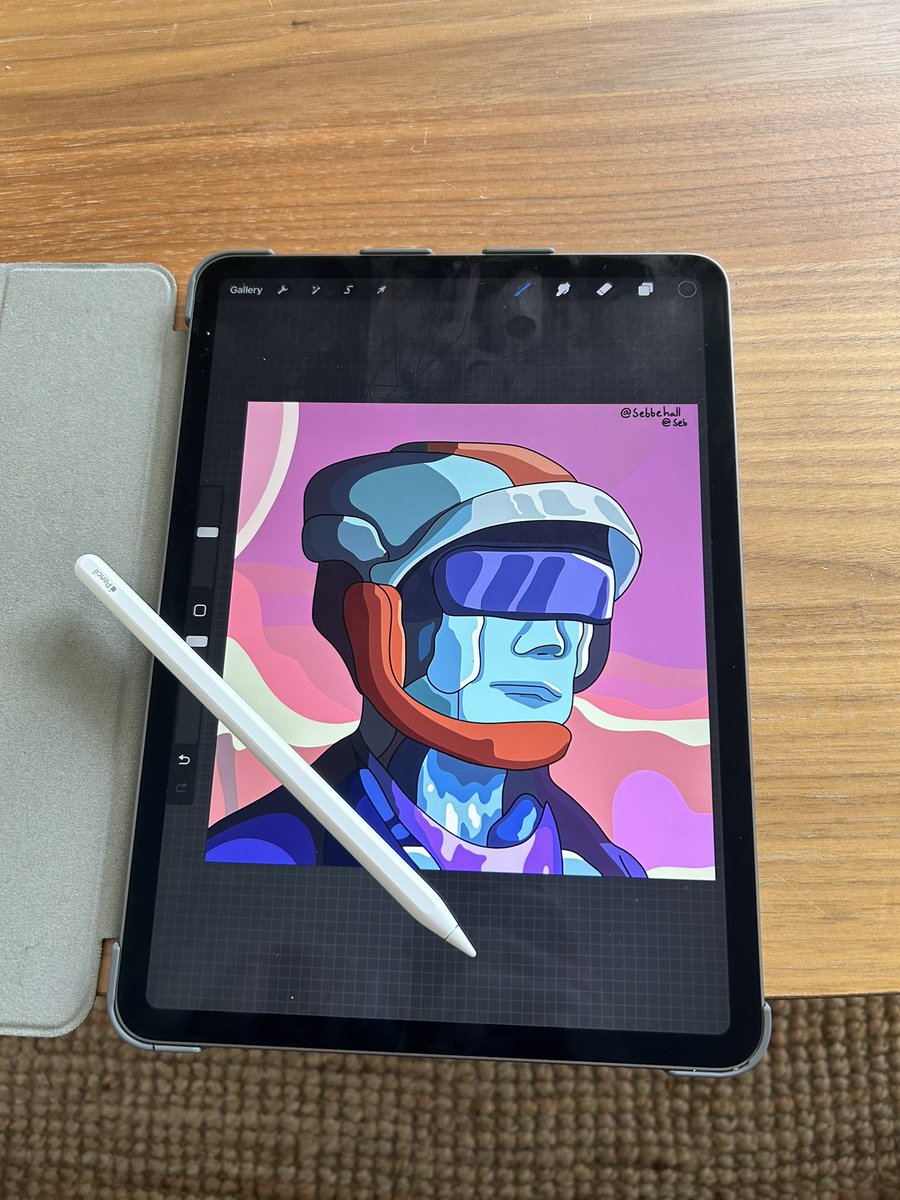 SebbeHall's tweet image. Been a long time since I did fanart now, but I really like what @limitlesssauce are building so I wanted to show some love to the community.
Here is my unpixelated version of their art that I drew on my iPad. Hope you guys like it!
#BitmapEmporium