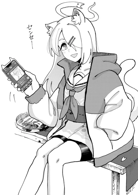 ダヨ(ブルアカ)のファンアート描いてもらった!!!!!!!!!!!!!!!最高最高最高嬉しすぎっす 
