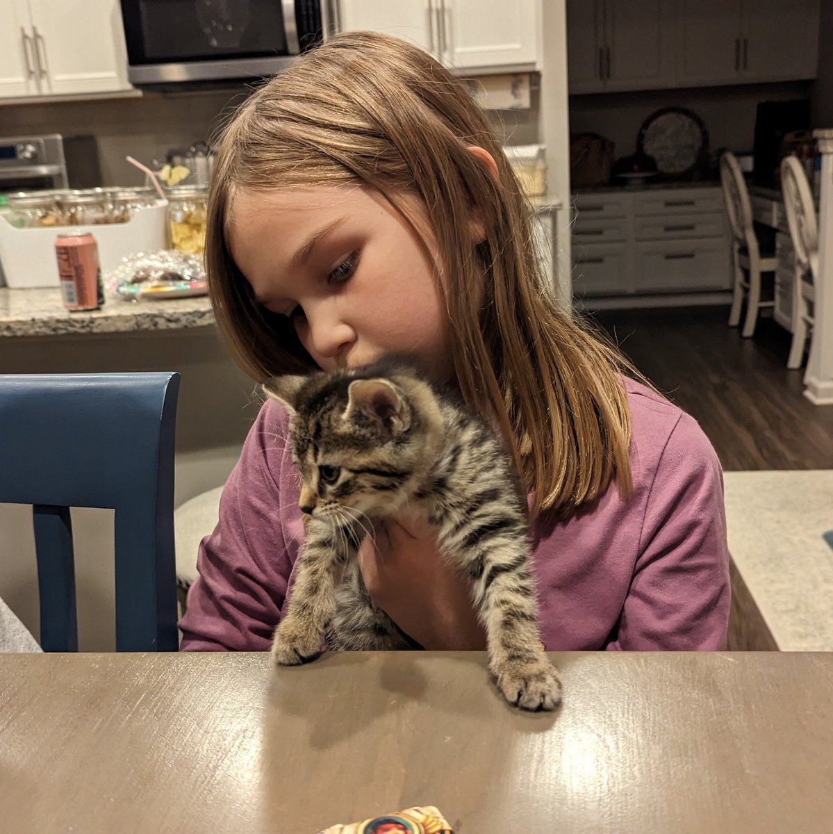 My 8-year-old calls our friend's new kitten Business Cat. Why? Because he pounds his fists on the table like he means business. She understands exactly how business works. Watch out, corporate America.