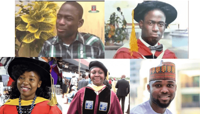 BusinessDayNg's tweet photo. Here are the 5 youngest Ph.D. holders in Africa

#academicdegree #businessdayweekender #businessday

https://t.co/3w0ezaPwye https://t.co/elHVPJi5GE