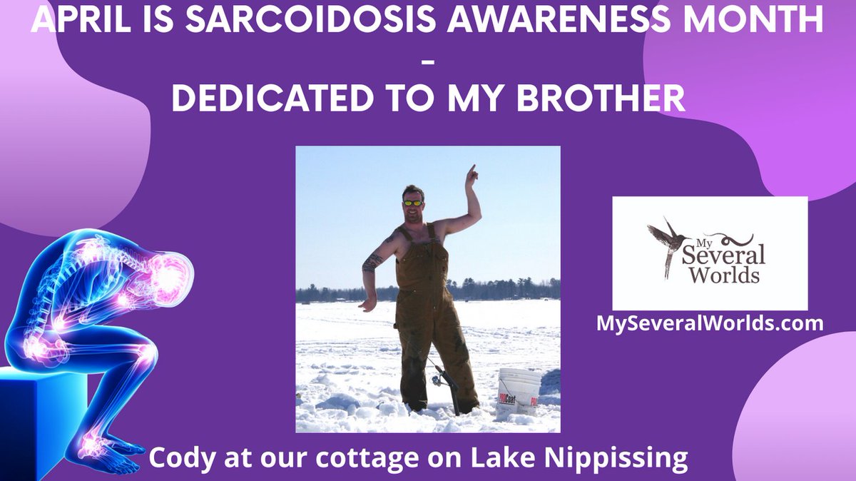 April is #SarcoidosisAwarenessMonth. Today is World #SarcoidosisAwarenessDay. I've written this for my brother as he had #sarcoidosis. It's very hard to write about the death of a sibling. Today’s post is dedicated to sarcoidosis patients. Read it at: myseveralworlds.com/2021/04/13/apr…