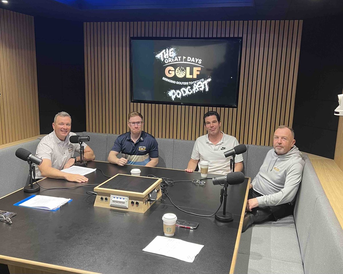 🎙 Recording Day 1! 🚀 We had a blast recording the first episodes of our new podcast with some incredible guests covering everything from golf, sport, comedy, travel, and more! Stay tuned for the official release date! #GreatDaysGolf #PodcastLaunch 🏉⚽️⛳️