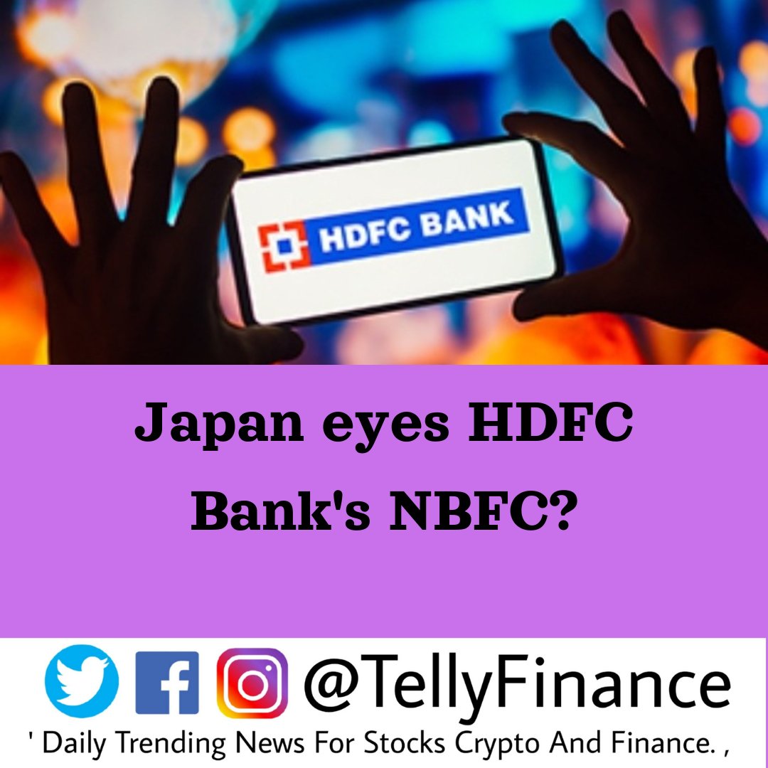 Japan eyes HDFC Bank's NBFC? #HDFC #sharemarket #stockstowatch #tradingtips #IPO #tellyfinance #tellyfinanceindia #tellyfinancenews @TellyFinance