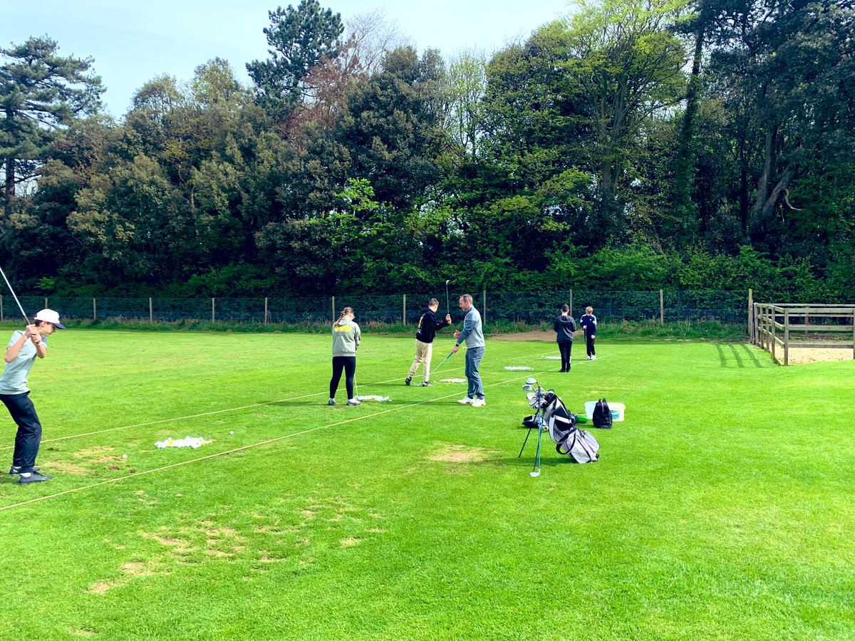 Beautiful day for golf! FREE golf lessons start today for our pupils as part of our exclusive partnership with Royal Cromer Golf Club. 2 x 1 hr sessions running Saturday’s to accommodate pupils signed up, under the expertise of golf professional Lee Patterson.@RoyalCromer