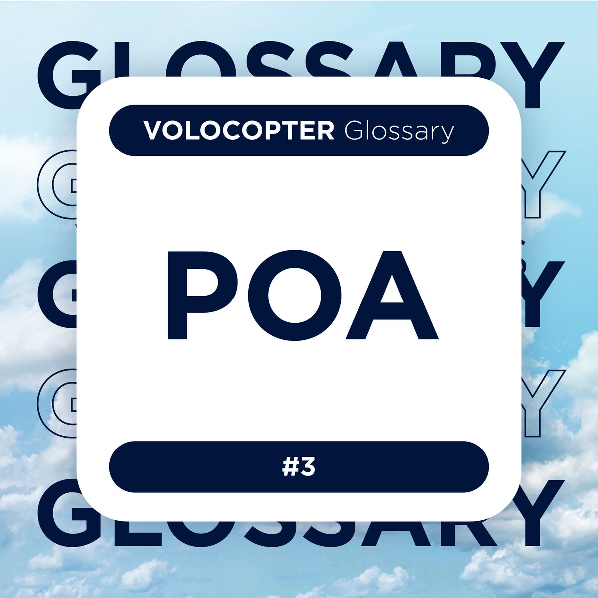 #VolocopterGlossary explains the meaning behind the POA, first achieved in 2019 by Volocopter, and a key reason behind the brands “Made in Germany” identity