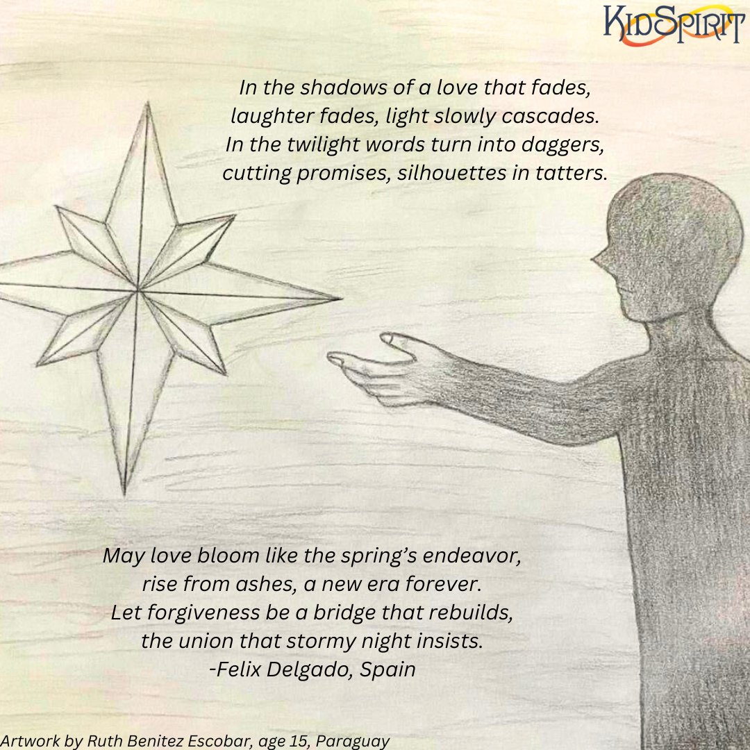 kidspiritonline's tweet photo. In a thoughtful poem that evokes spring, Felix, from Spain, explores love and forgiveness. 
https://t.co/cawvAHk3p7
#kidspirit #teenpoet #poetry #nationalpoetrymonth #napowrimo https://t.co/9bWGV9lU9O