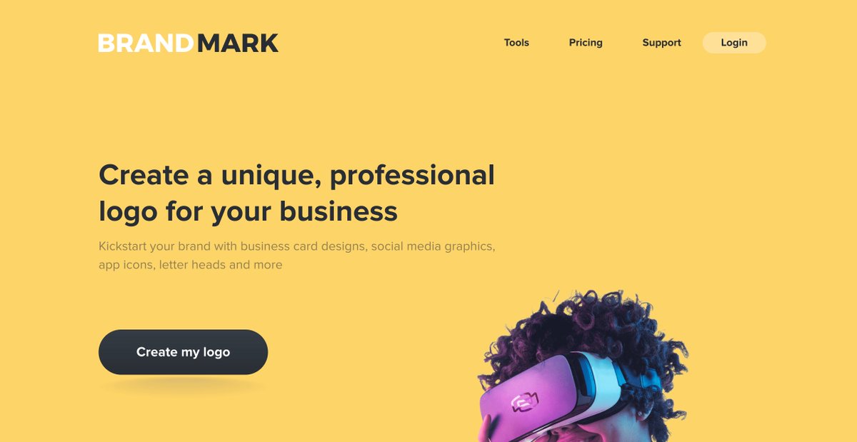 12. Brandmark

Effortlessly create a professional logo in just 3 minutes with Brandmark, no design skills required.

brandmark.io