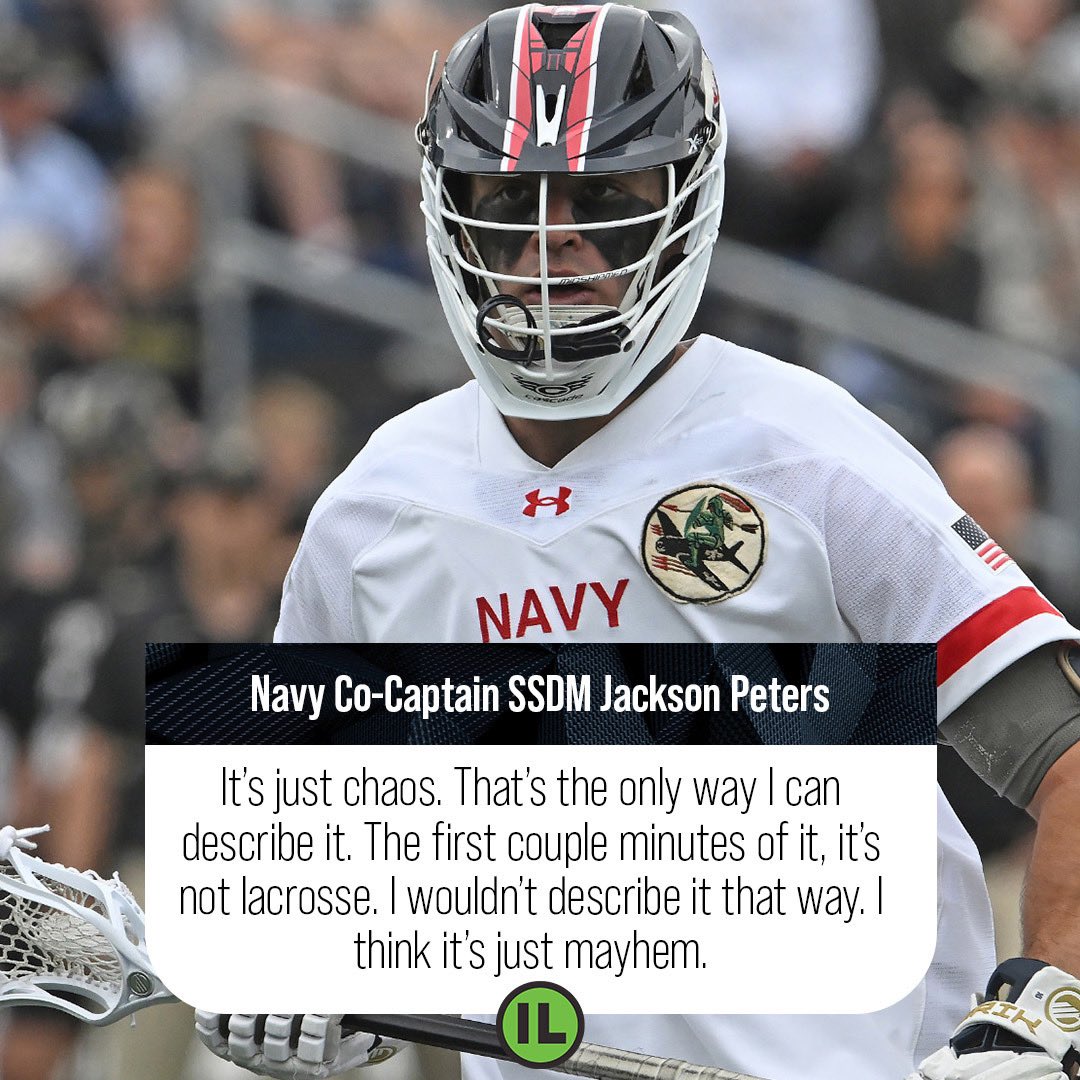 You DON’T want to miss the start of @NavyMLax 🆚 @ArmyWP_MLax at 1PM on CBS Sports Network today! The 100th year of one of the sport’s greatest rivalries continues back where it started at West Point. Read @kevbrown89’s preview feature: insidelacrosse.com/article/100-ye…