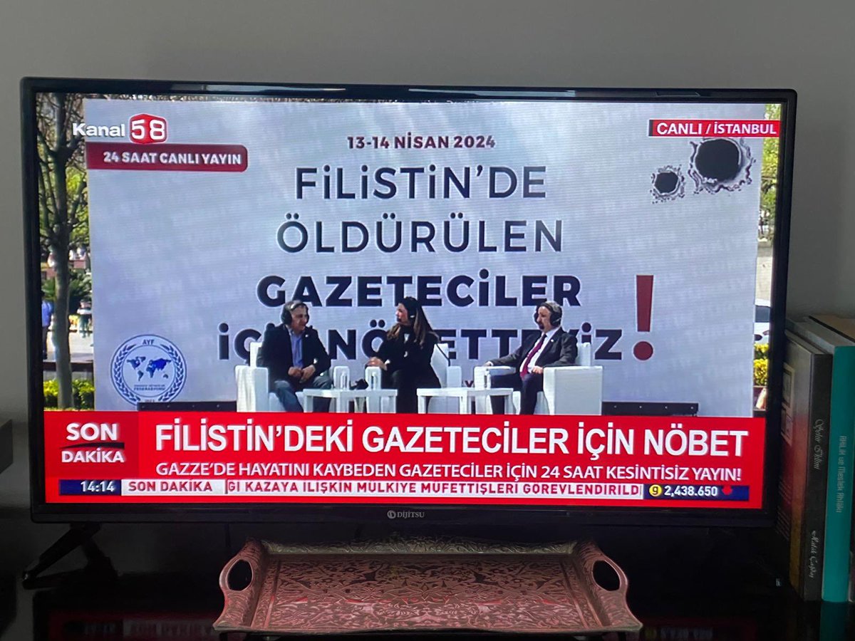 Anadolu Yayıncılar Federasyonu olarak Filistinli Gazeteciler için nöbete başladık. Destekleri için İletişim Başkanlığımıza teşekkür ederiz. @fahrettinaltun @iletisim