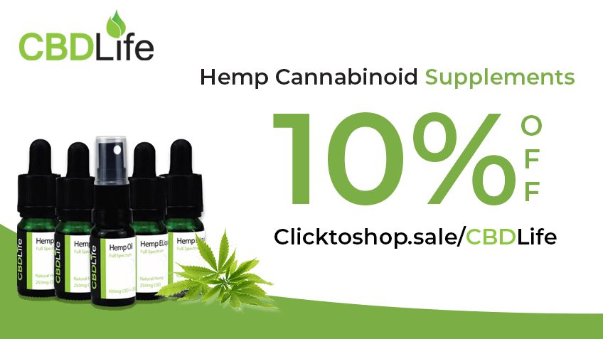 🌿 Want premium CBD hemp products made in the UK & shipped worldwide? 🌎 
💰 Save with SOC10 & get 10% OFF at CBD Life! 💸
🛍️ Click to shop: buff.ly/49D1QOf 🛒 #CBDlife #CBDdiscount 😍