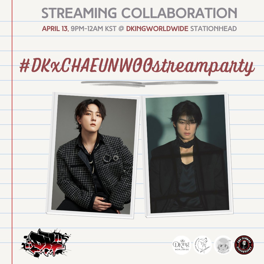 Join us for #DKxCHAEUNWOOstreamparty as we celebrate almost two months since their solo debut. Tune in and enjoy their music as we mark this milestone together! 🦋 🎧 stationhead.com/dkingworldwide @D_dong_ii #DONGHYUK #CHAEUNWOO @CHAEUNWOO_offcl