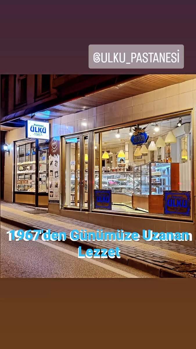 ulkuPastanesi's tweet photo. Ülkü Pastanesi
 Maksem Caddesi
☎️ Tlf : 0224 221 82 93 https://t.co/QM8JCnbS0c