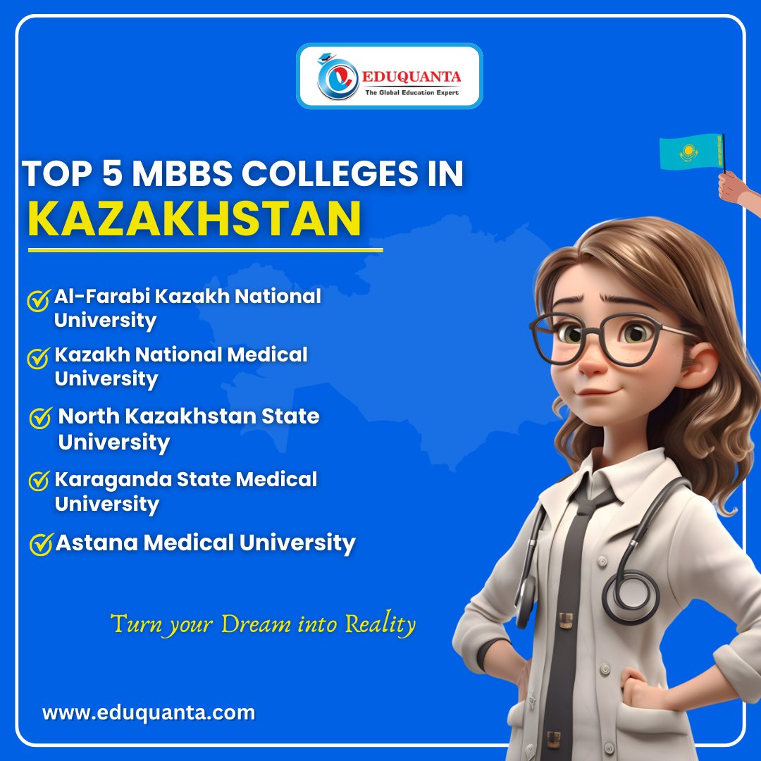 👉Study MBBS in the Top Universities in Kazakhstan

👉Turn Your Dream into Reality

✅ Globally Recognized Universities
✅ Affordable Fee Structure

#mbbsinrussia #dreammbbs #mbbsabroad #futuredoctor #mbbsaspirants #mbbsabroad #mbbsinphilippines #eduquanta