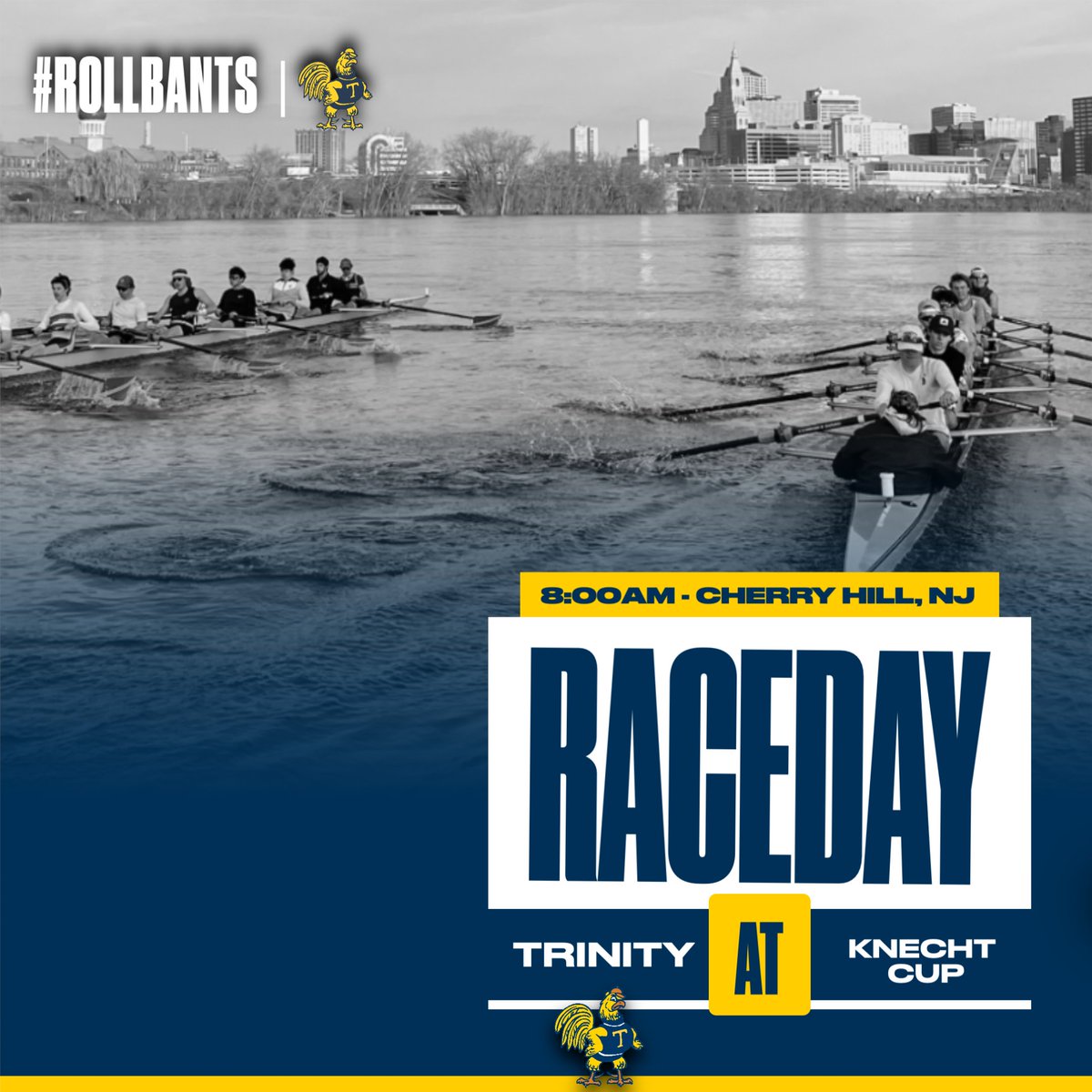 MRow | Bantams Rowing will race in the Knecht Cup this weekend in Cherry Hill, NJ on the Cooper River. Results from each day will be posted on BantamSports. #RollBants🐓