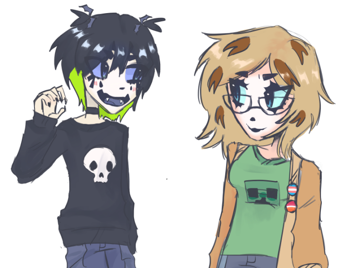 catnipyy's tweet photo. art of me and my friend now eat up my little sketchlings https://t.co/fKiqblSdMf