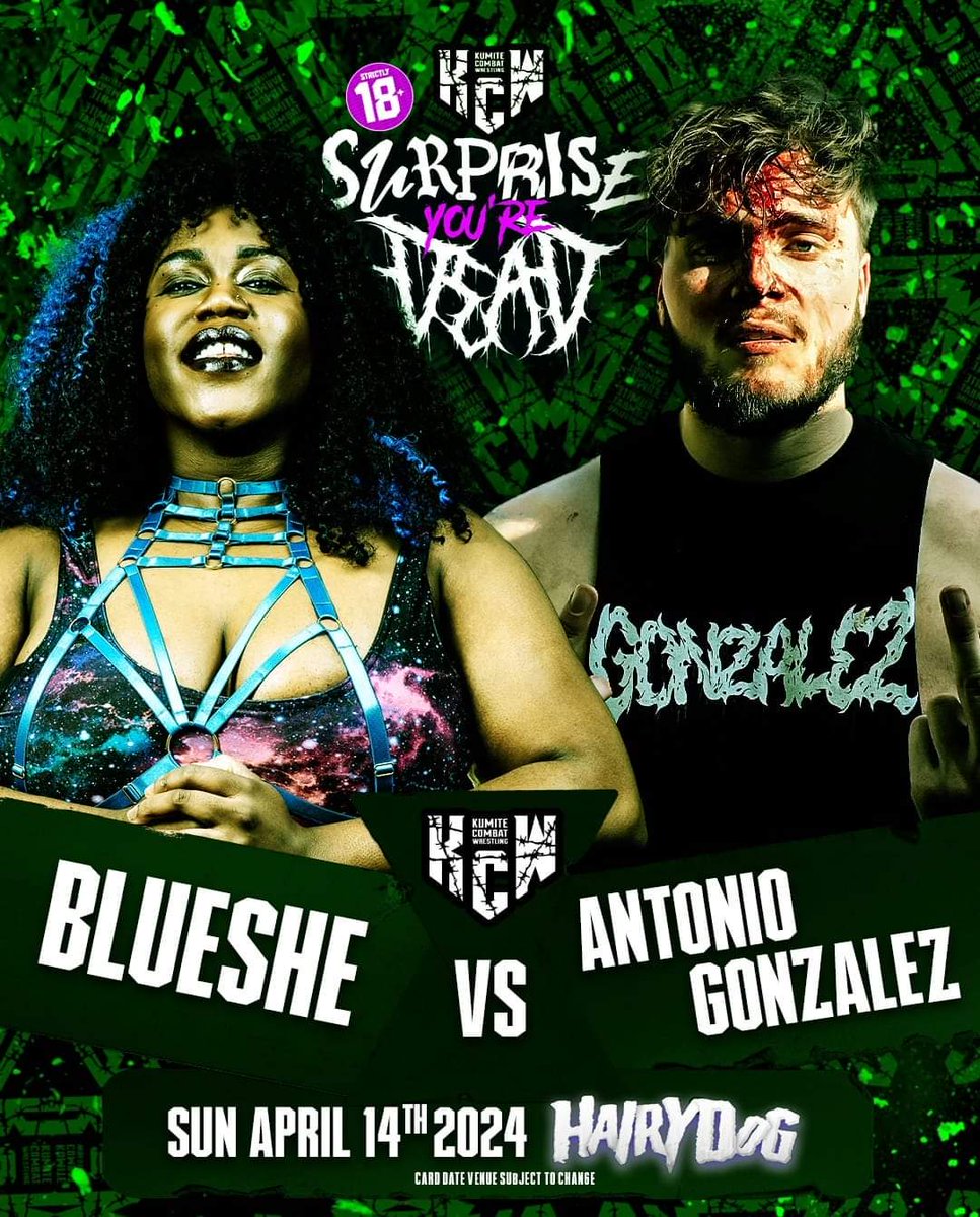 SteveDeanRefs's tweet photo. @AGonzalez_UK never met a scrap he didn't like, and this time, he's against the unpredictable Blueshe! https://t.co/x9GX055lie