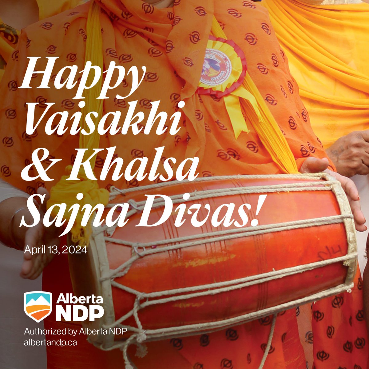 Happy Vaisakhi and Khalsa Sajna Diwas to all celebrating here in Alberta and around the world. #AbLeg #Vaisakhi #KhalsaSajnaDiwas