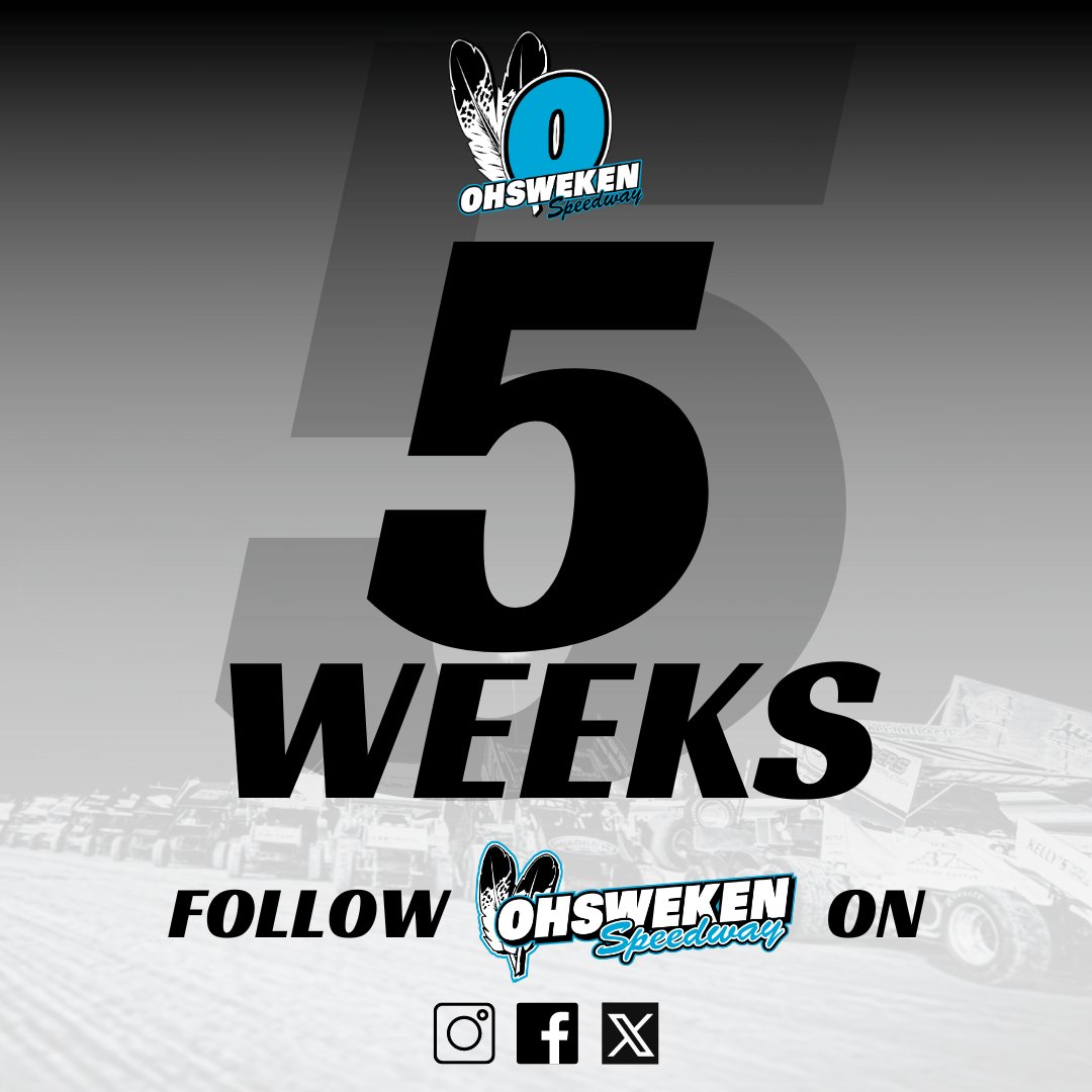 OhswekenSpdway's tweet image. 5 more weeks until the green flag waves!

#ohswekenspeedway #dirtracing #sprintcars #ovalracing #BigOProud